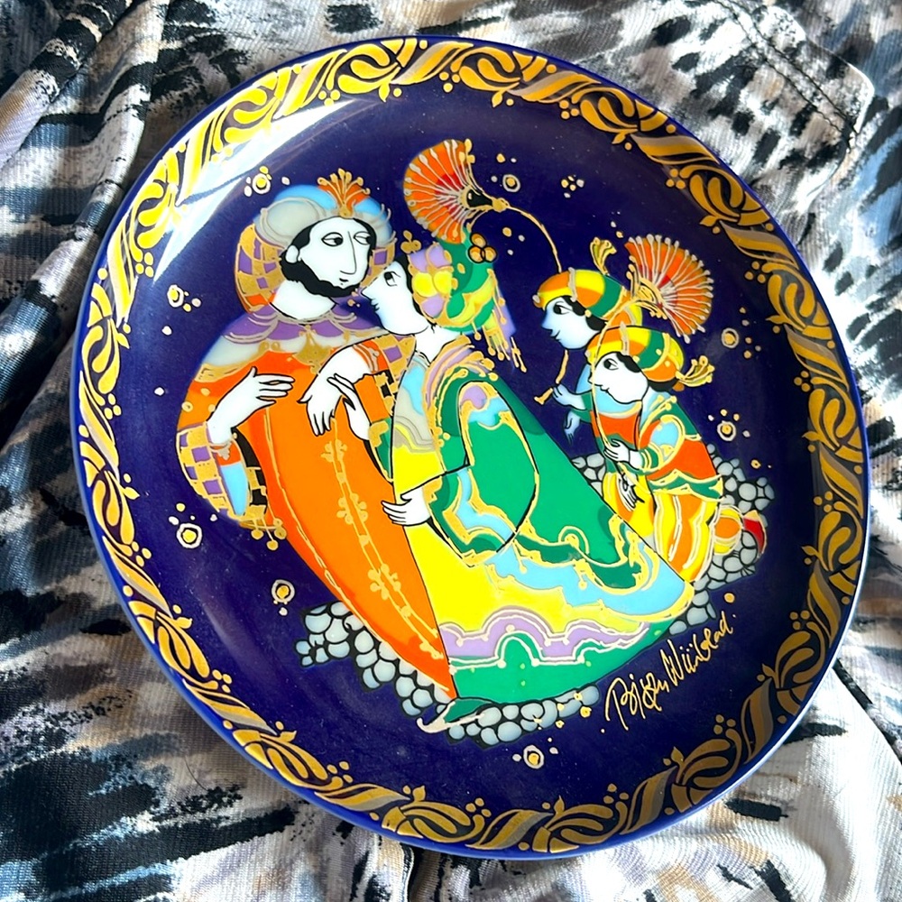 Rosenthal Bjørn Wiinblad collector's plate #5 in "Sinbad the Sailor" series